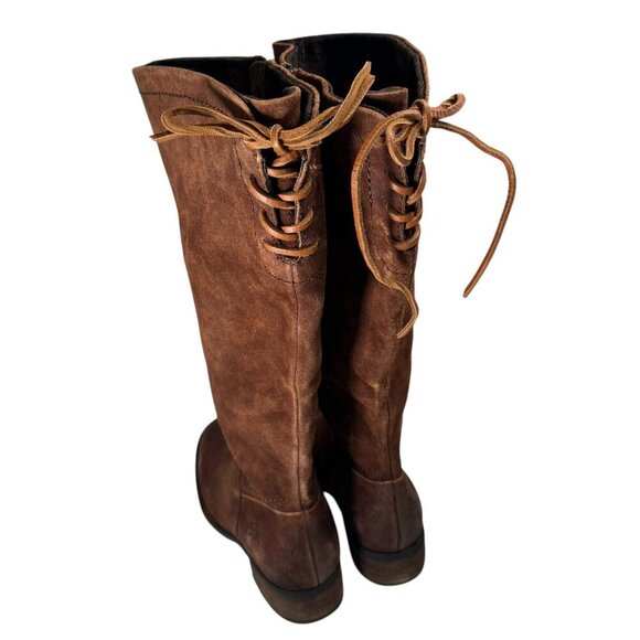 Born Women's Boots Hayden Knee High Rust Tobacco Distressed Sz 6 Wide calf New - Picture 4 of 6